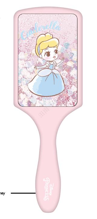 Disney Princess Collection Square Paddle Brush (Cinderella)