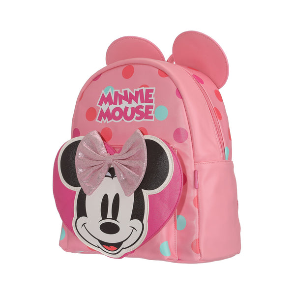 Disney Classics Minnie Collection Polka Dot Backpack(Pink,Minnie)