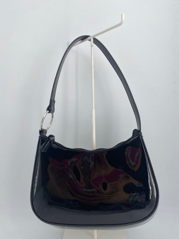 Nature Mirrorlike Shoulder Bag(Black)