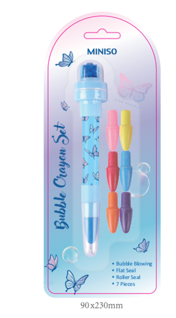 Live Vividly Collection Bubble Crayon Set PDQ