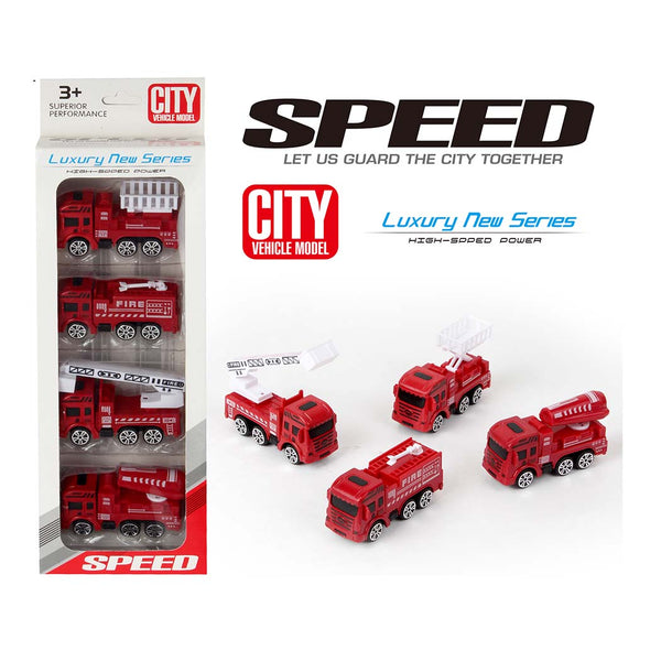 Fire Engine Series Fire Engine (4 Pcs) (PDQ)