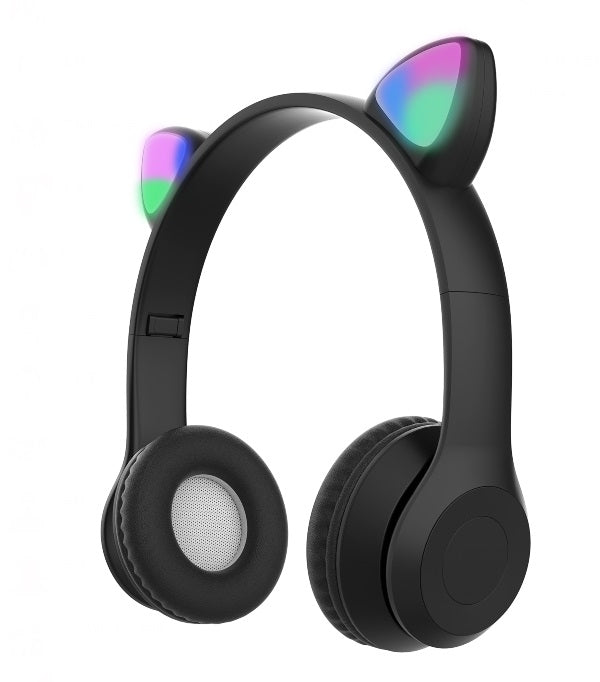 Light-up Cat Ear Wireless Headset Model: 23BF06(Black)