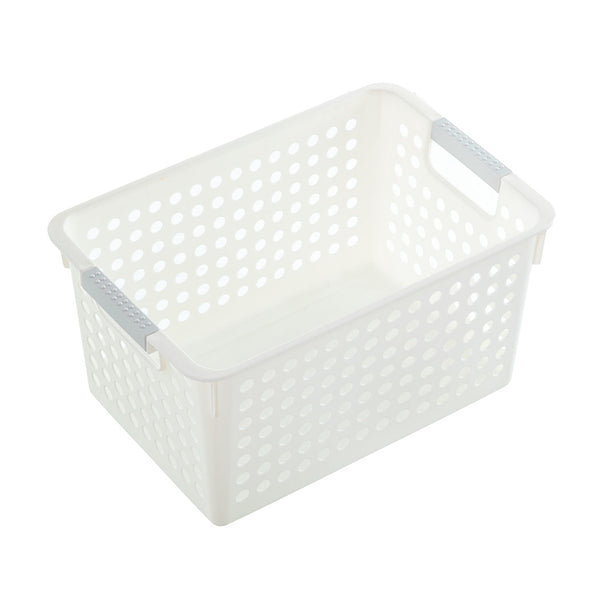 Storage Box with Handle (Tall Version, L)(White)