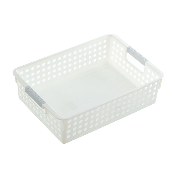 Storage Box with Handle (Short Version, L)(White)