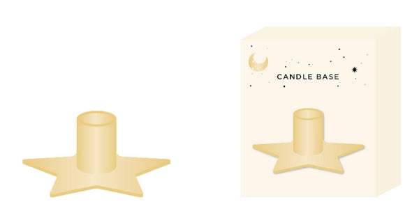 Golden Moon Series Iron Candle Holder (Gold) (Star)