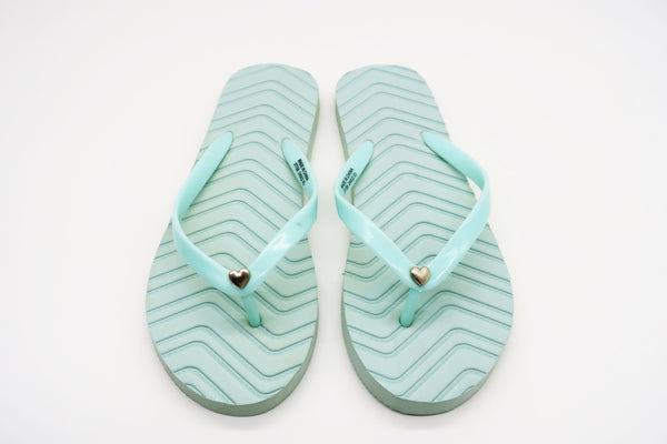 Macaron Color Women's Flip-Flops(Green,37-38)