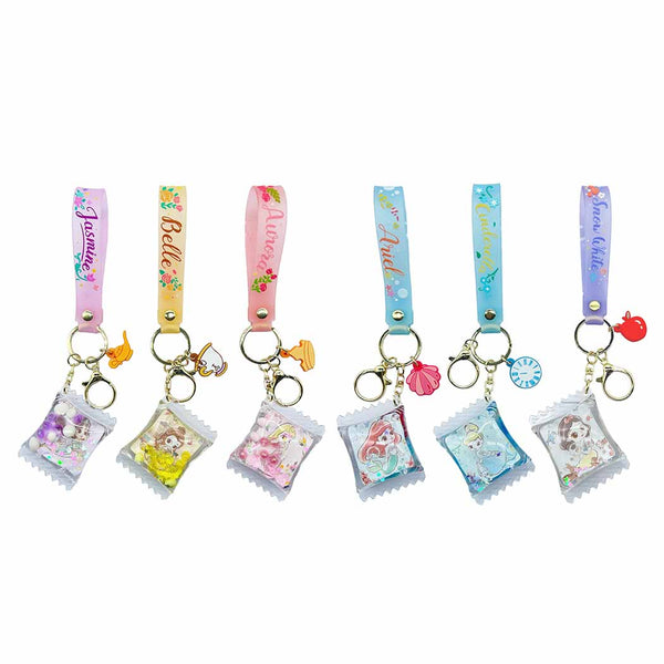 Disney Princess Collection Liquid Candy Keychain