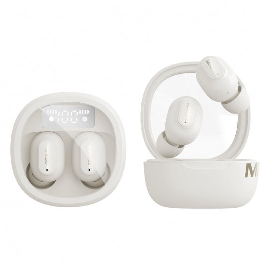 Colored Beans Battery Display TWS Earphones  Model: R99 (Beige)