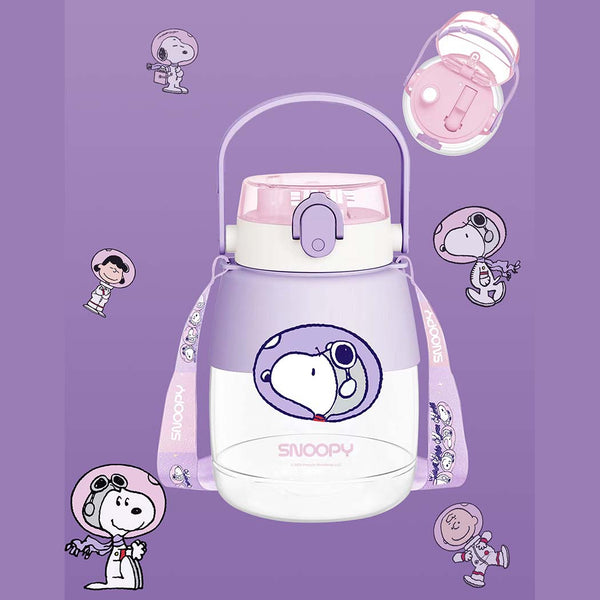 Snoopy the Little Space Explorer Collection Plastic Bottle with Shoulder Strap (1300mL)