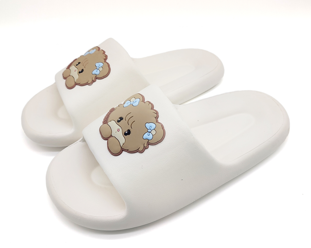 Mikko Collection Women's Bath Slippers (White 35-36) Mikko Collection Women's Bath Slippers (White 35-36)