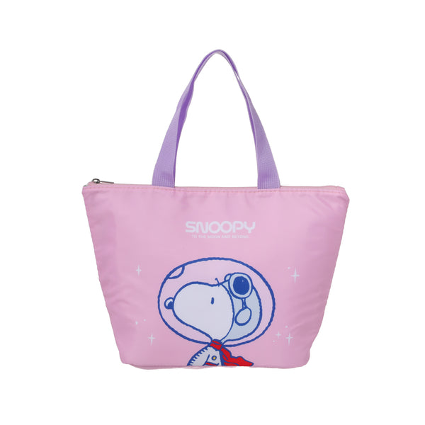 Snoopy the Little Space Explorer Collection Trapezoid Lunch Bag(Pink)