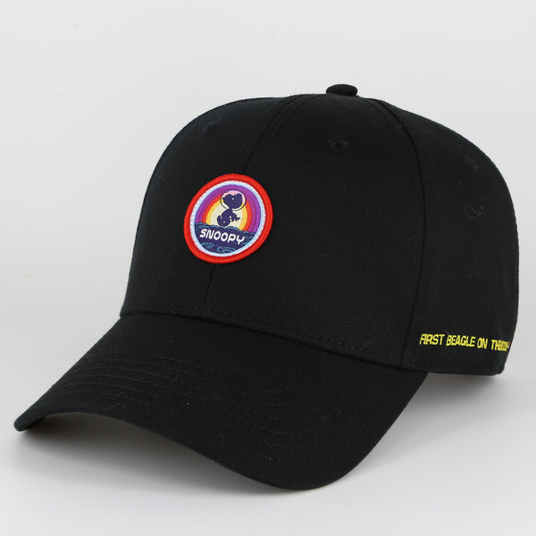 Snoopy the Little Space Explorer Collection Baseball Cap (Black)