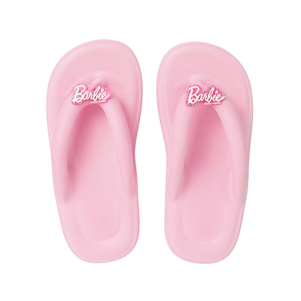 Barbie Shining Collection Thick Sole Women’s Flip-Flops (Light Pink, 37-38)