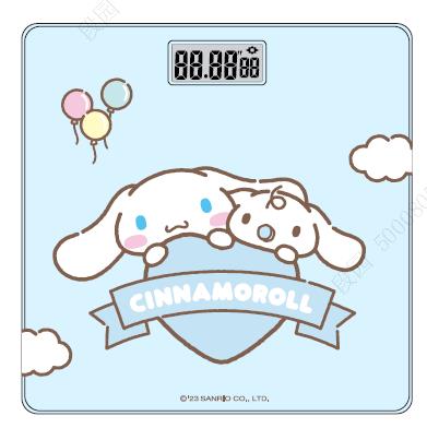 Sanrio characters 28cm Digital Body Weight Scale with Tempered Glass(Cinnamoroll)  Model: SCTZC-220419