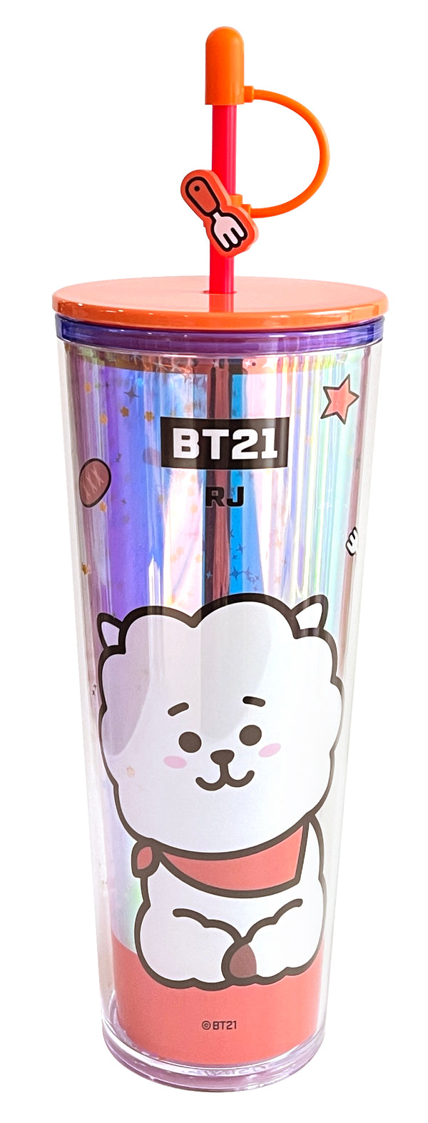 BT21 Collection Double Wall Plastic Tumbler with Straw (800mL)(RJ)