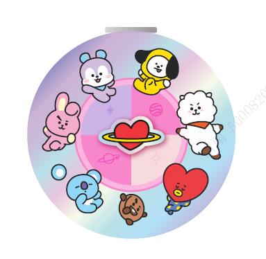 BT21 Collection Dual Sided Foldable Mirror