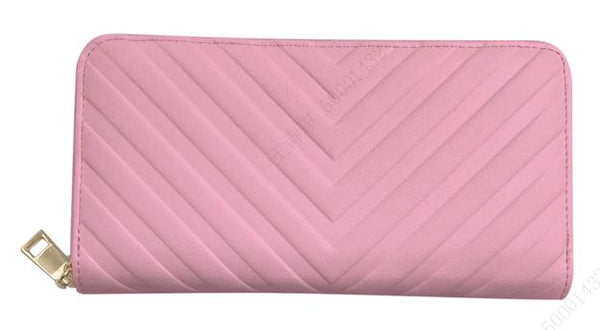 Women's Long Zip Around Wallet(Pink)