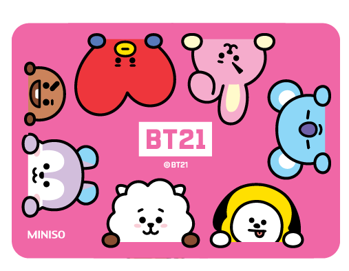 BT21 Collection mouse pad(pink square)