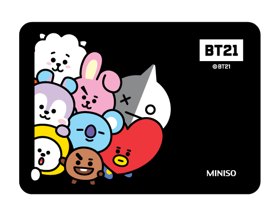 BT21 Collection mouse pad(black square)