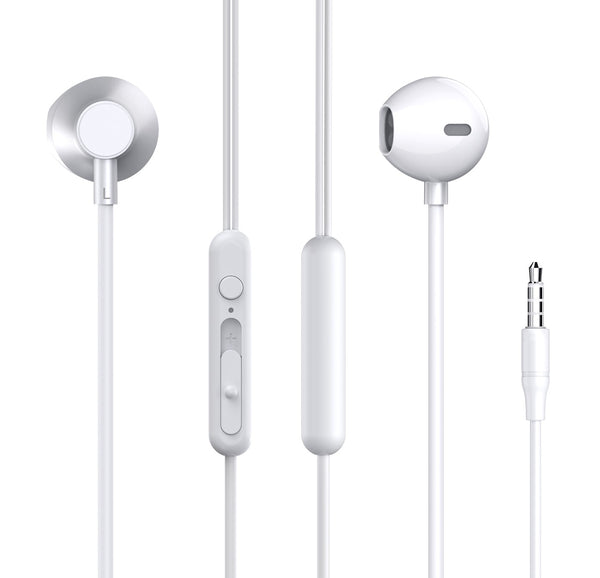 3.5mm In-ear Earphones with In-line Control Model: PA602(White)