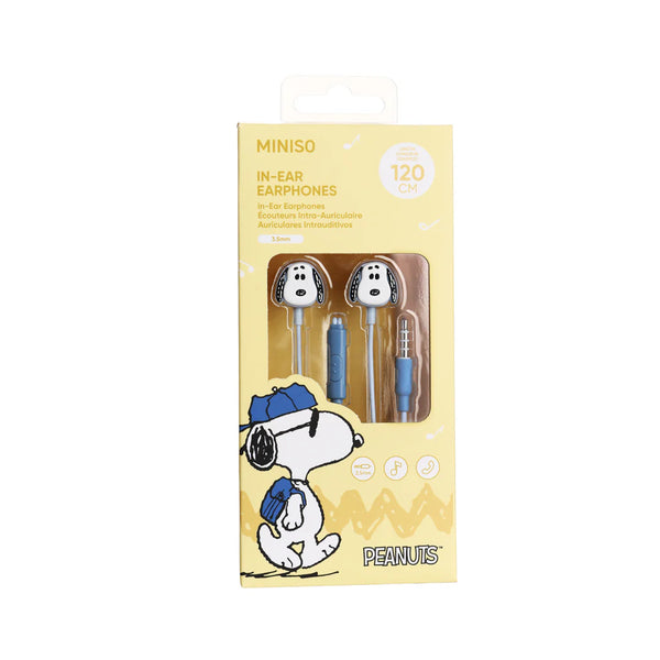 Snoopy Colorful Life Collection 3.5mm in-Ear Earphones  Model: F056#(Snoopy)