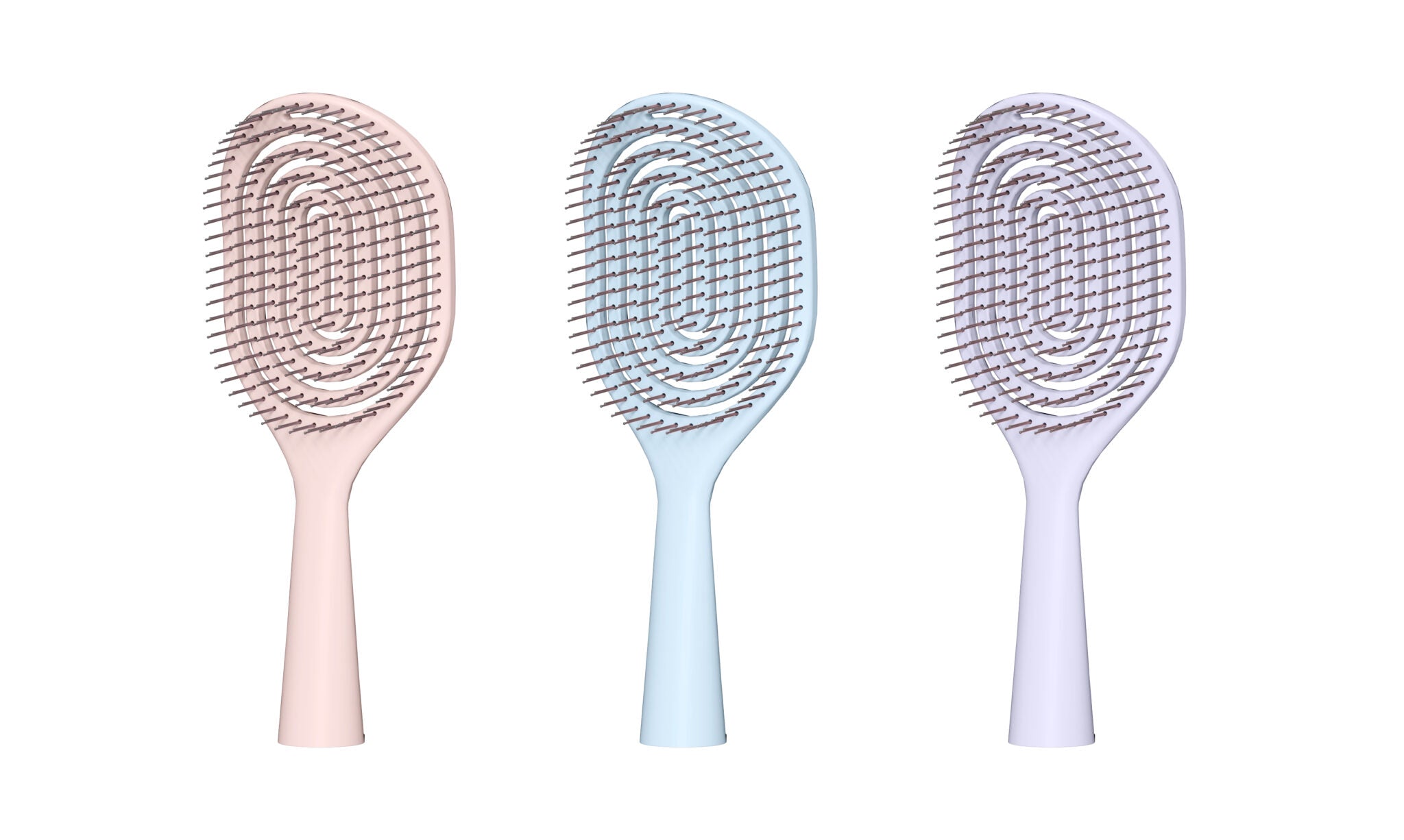 Self-Standing Vented Hairbrush