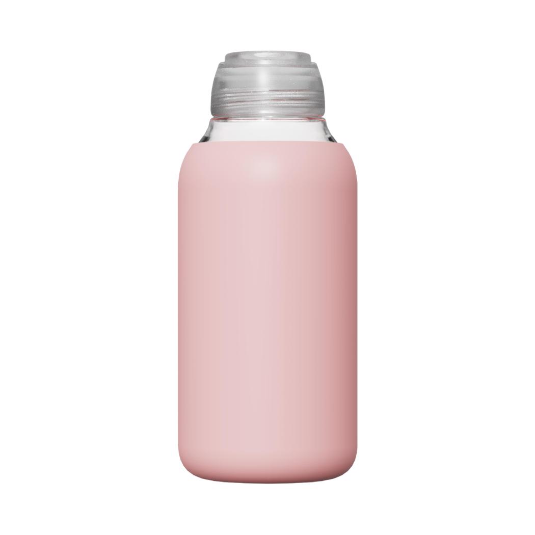 Colorful Glass Travel Water Bottle 500mL(Pink) Colorful Glass Travel Water Bottle 500mL(Pink)