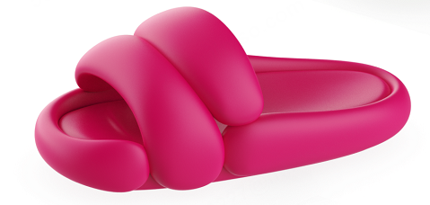 Puffy Women's Slippers(Rosy,37-38) Puffy Women's Slippers(Rosy,37-38)