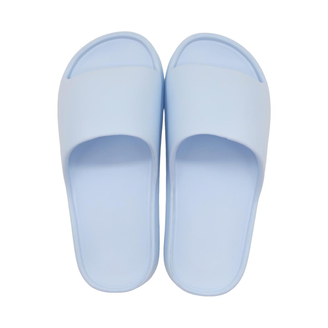Women's Macaron Color Bread-Shape Bathroom Slippers(Blue,38-39)