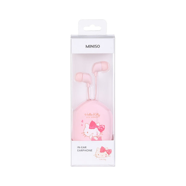 Hello Kitty In-Ear Earphones with Oval Storage Case  (Pink)