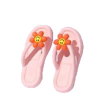 Flower Women's Fashion Slippers (Pink 35-36)