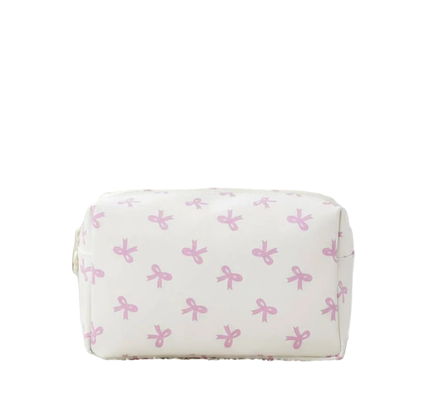 Bowknot Series Cosmetic Bag (M)(Beige)
