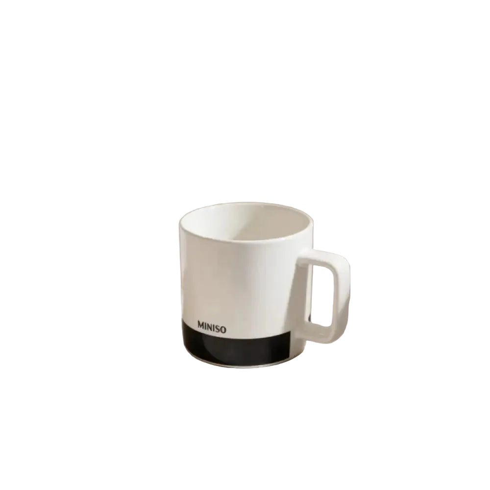 Color-Block Series Ceramic Mug 360mL(White)