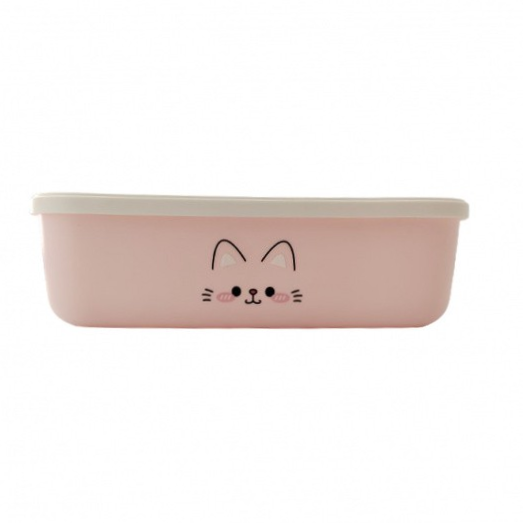 Animal Faces Collection Storage Box with Lid (S)(Cat)