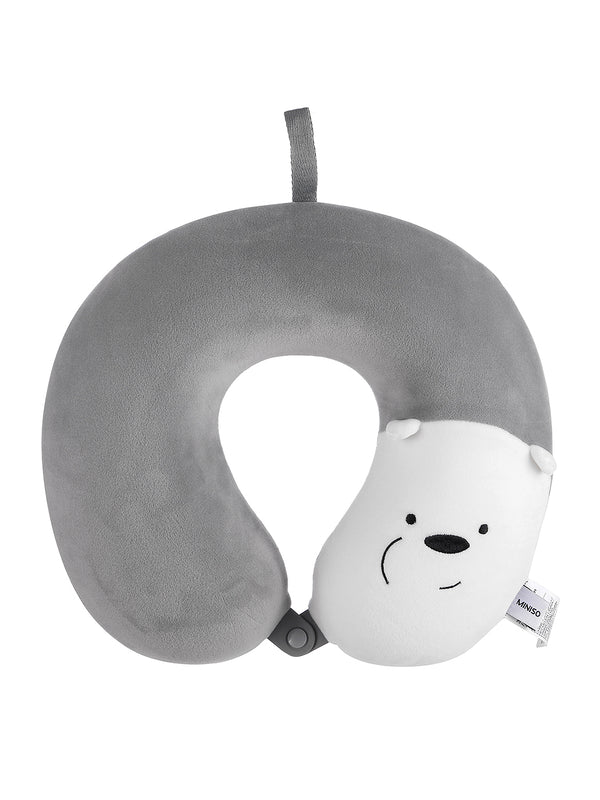 We Bare Bears- Memory Foam U-shaped Pillow (Light Grey)