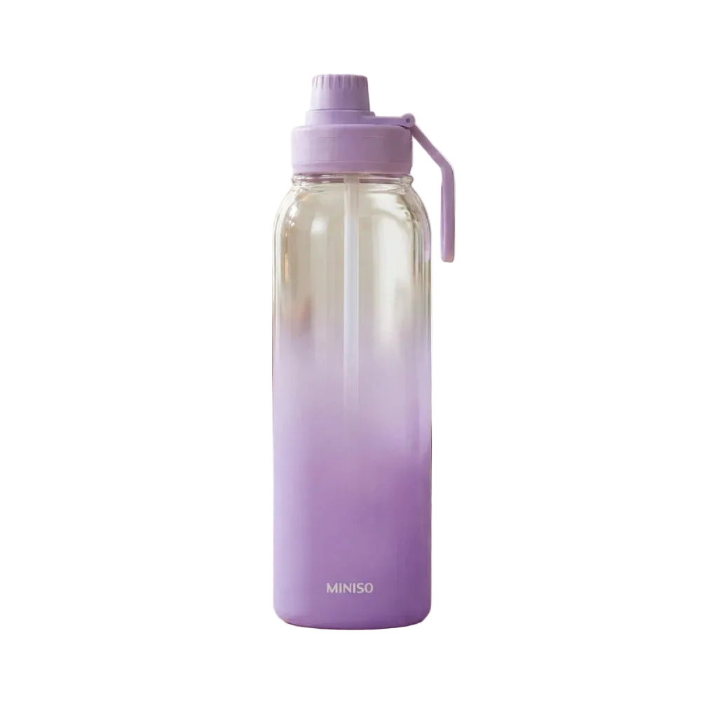 Dopamine Sports Straw Plastic Bottle 1000mL(Purple) Dopamine Sports Straw Plastic Bottle 1000mL(Purple)