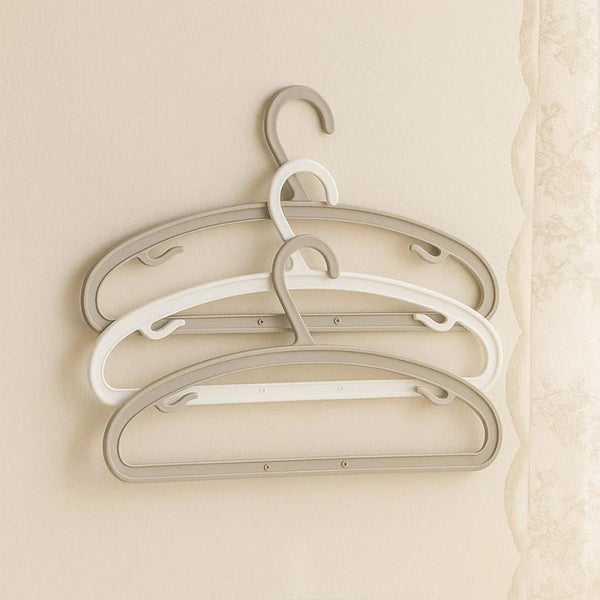 Multifunctional Clothes Hangers (3 pcs)(Gray & White)