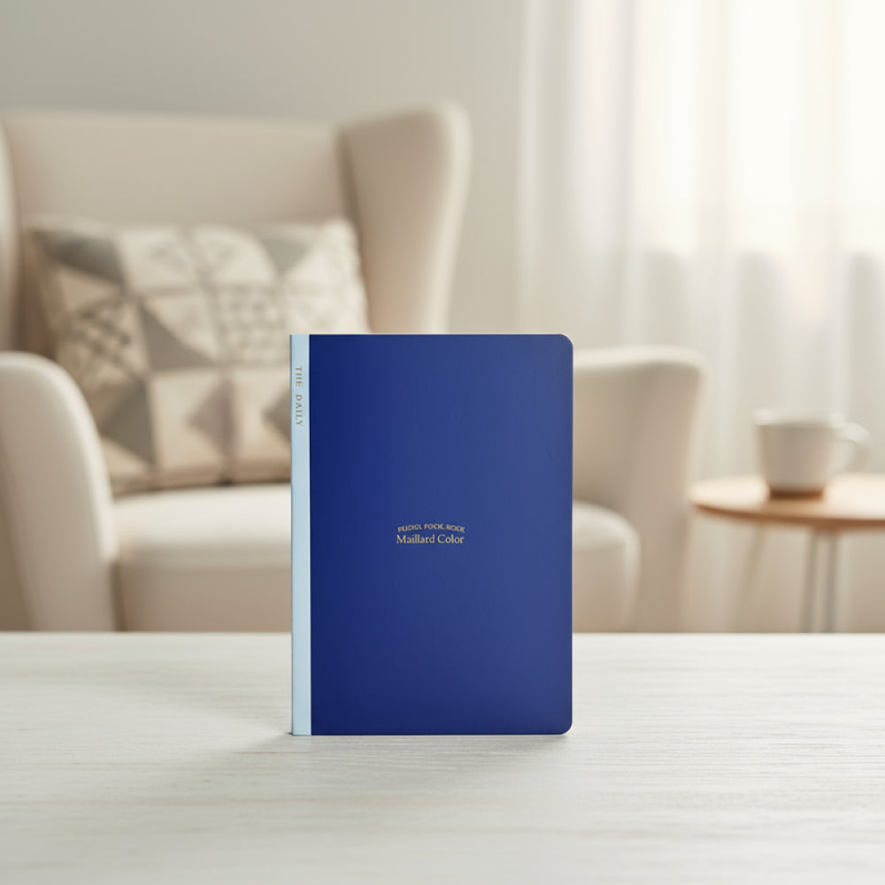 Minimalism Retro Collection A5 Stitch-bound Book (28 Sheets) (Midnight Blue)