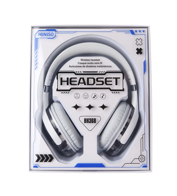 Ice Brick Series Wireless Headset  Model: BH368(White)