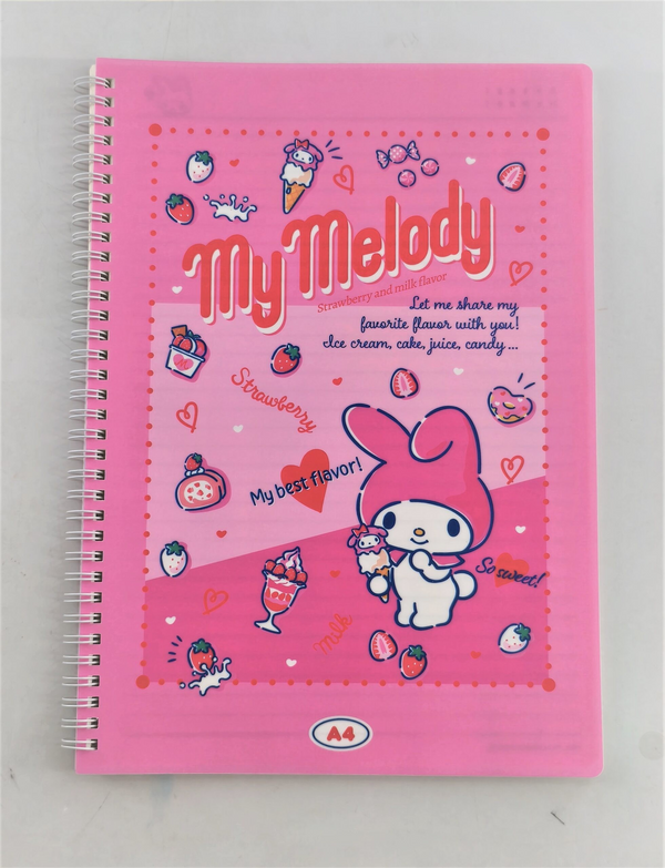 My Melody Retro Collection A4 PP Wire-bound Book (60 Sheets)