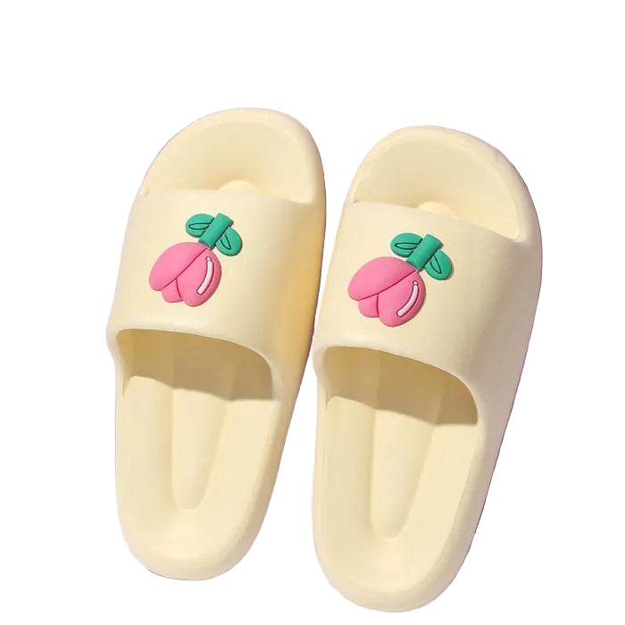lovely series tulip women's slippers (yellow 35-36) lovely series tulip women's slippers (yellow 35-36)