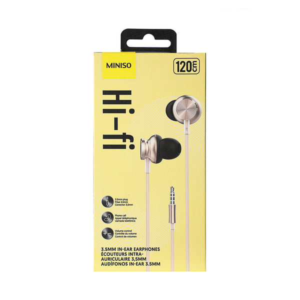 CD Pattern Hi-fi In-ear Earphones (Golden)
