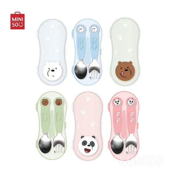We Bare Bears Collection Flatware Set (Spoon + Fork)