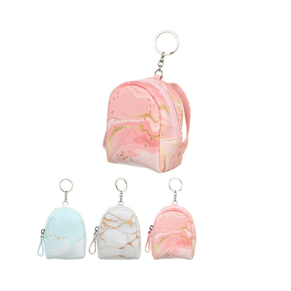 Mini Backpack Style Coin Purse(Marble Pattern)