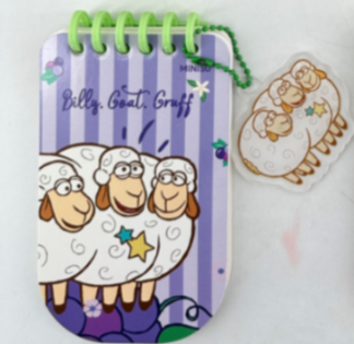 Disney Pixar Fruit Market Collection Mini Cellphone Wire-bound Book (48 Sheets) (Sheep)