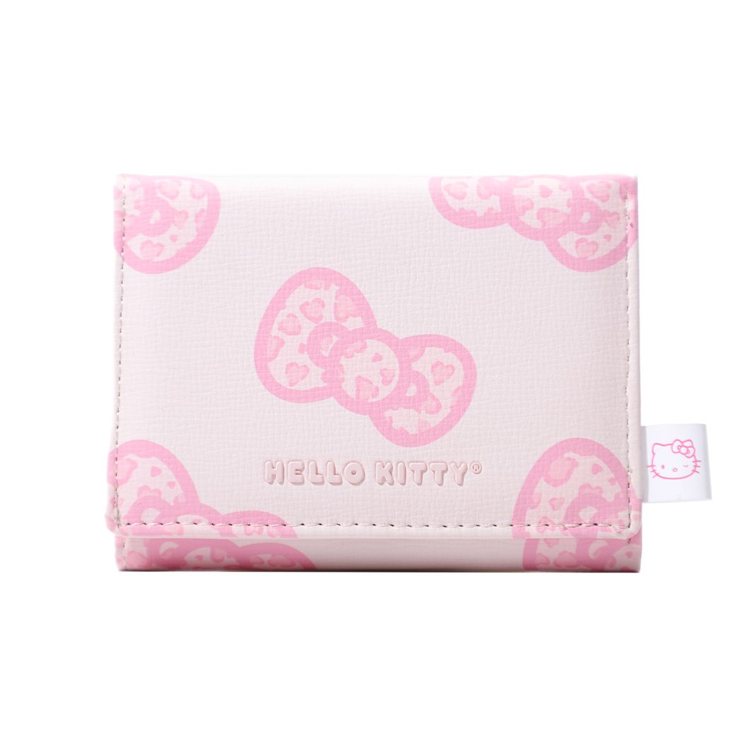 Hello Kitty Leopard Print Bowknot Wallet (Pink) Hello Kitty Leopard Print Bowknot Wallet (Pink)