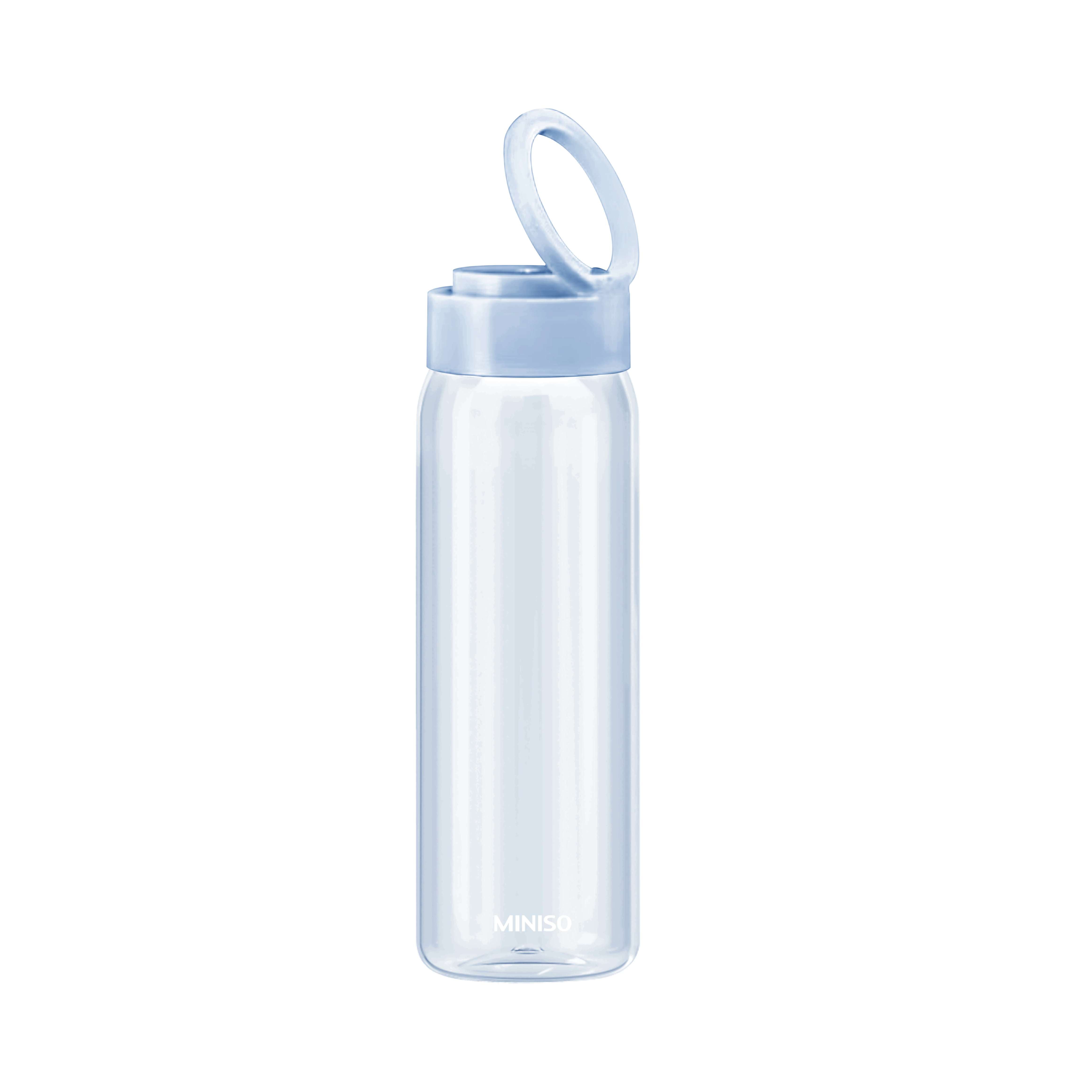 Solid Color Plastic Bottle with Handle 620mL(Blue)