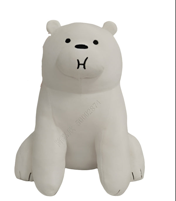 We Bare Bears Seaside Music Festival 11in. Crouching Plush Toy (Ice Bear)