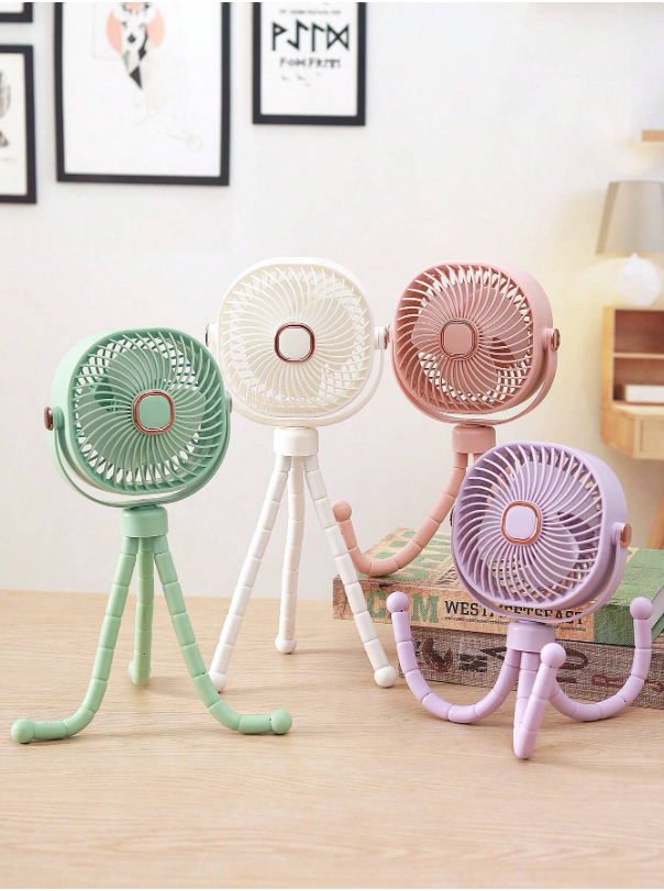 Octopus Style 500mAh Baby Stroller Mini Fan (White) Octopus Style 500mAh Baby Stroller Mini Fan (White)