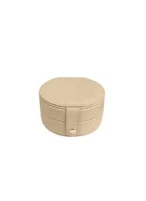 Round Double-Layer Jewelry Box(Apricot)